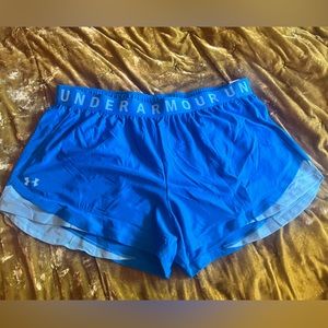 Women’s Plus Size Under Amour blue athletic shorts - 3X